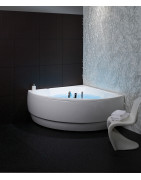 Vonia Balteco Metro 155x155 cm, su apdaila E17, masažinė