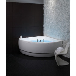 Vonia Balteco Metro 155x155 cm, su apdaila E17, masažinė