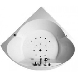 Vonia Balteco Metro 155x155 cm, su apdaila E17, masažinė