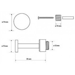 Kabliukas Bemeta Omega, chromuotas