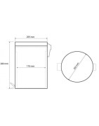 Šiukšliadėžė Bemeta Dark, 5 l, su SoftClose funkcija