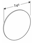 Veidrodis Ido, 145 mm skersmens, didinantis