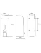 Muilo dozatorius Bemeta Hotel, pakabinamas, 300 ml