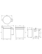 Šiukšliadėžė Bemeta Hotel, 3 l, tvirtinama prie sienos