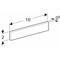 Magnetinė juostelė Ido Glow, chromuota