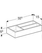 Stalčiaus skirstytuvas Geberit, lavos spalvos
