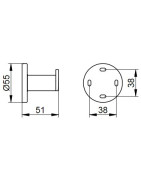 Rankšluosčių kabliukas Keuco Plan, nerūdijančio plieno