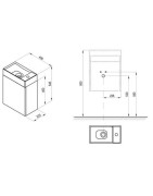 Praustuvo spintelė Ravak SD Veda 400, 45 cm, balta
