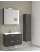 Spintelė Kamė Scandic, juodos spalvos, su veidrodžiu