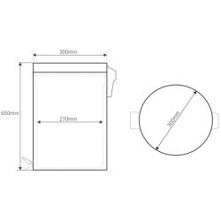 Šiukšliadėžė Bemeta Hotel, 30 l, su dangčiu