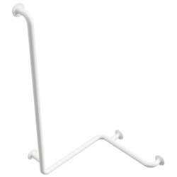 Rankena Bemeta Help, plieninė, baltos spalvos, kairė