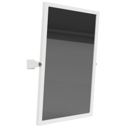 Sukiojamas veidrodis Bemeta, neįgaliesiems, baltas rėmas