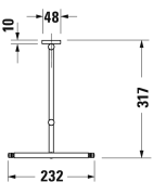 Kosmetinis veidrodis Duravit D-Code, Ø310 mm