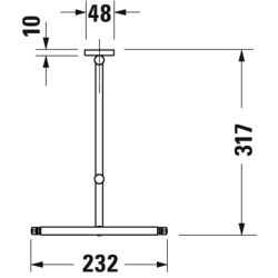 Kosmetinis veidrodis Duravit D-Code, Ø310 mm