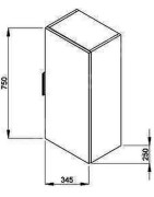 Spintelė Jika Cube, tamsaus ąžuolo spalvos