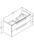 Ūkinė spintelė Kamė Evoke 100, nelson ąžuolo spalvos