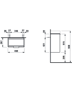 Spintelė praustuvui Laufen Base, balta, su durelėmis
