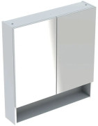 Veidrodinė spintelė Geberit Selnova Square 80 cm, balta blizgi