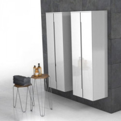 Praustuvo spintelė Oristo Silver, 50x144x35 cm, balta