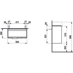 Spintelė praustuvui Laufen Base, balta