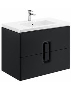 Spintelė praustuvui Geberit Kolo Twins, 80 cm, matinė juoda