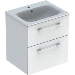 Spintelė Geberit Selnova Square, su praustuvu, 60 cm, balta