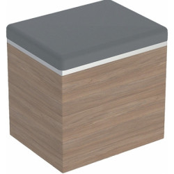 Pufas Ido Glow, šviesaus ąžuolo spalvos, su daiktadėže