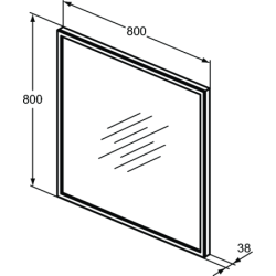 Veidrodis Ideal Standard Conca, su LED apšvietimu, 800 mm