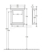 Veidrodis Villeroy&Boch Hommage, 685x740x37 mm