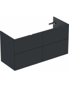 Spintelė praustuvui Ido Elegant, 120 cm, matinė juoda