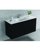 Spintelė praustuvui Ido Elegant, 120 cm, matinė juoda