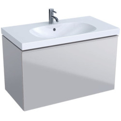 Spintelė praustuvui Geberit Acanto, su stalčiumi, smėlio pilka