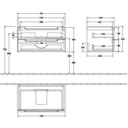 Praustuvo spintelė Villeroy&Boch Subway 2.0, blizgi balta