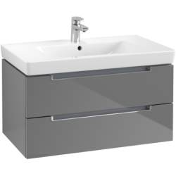 Praustuvo spintelė Villeroy&Boch Subway 2.0, blizgi pilka