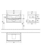 Praustuvo spintelė Villeroy&Boch Subway 2.0, balintas medis