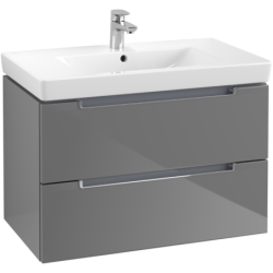 Praustuvo spintelė Villeroy&Boch Subway 2.0, blizgi pilka