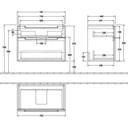 Praustuvo spintelė Villeroy&Boch Subway 2.0, blizgi balta