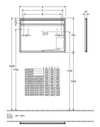 Veidrodis Villeroy&Boch More To See, 800x750 mm, su apšvietimu
