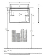 Veidrodis Villeroy&Boch More To See, 500x750 mm, su apšvietimu