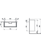 Spintelė praustuvui Laufen The New Classic, balta