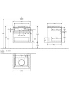 Spintelė praustuvui Villeroy&Boch Legato, matinė balta