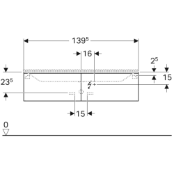 Spintelė praustuvui Geberit Xeno2, smėlio pilka, su 2 stalčiais