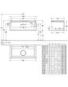 Spintelė Villeroy&Boch Legato, 1000x380 mm, matinė balta