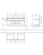 Spintelė praustuvui Villeroy&Boch Venticello, balintas medis