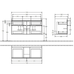 Spintelė praustuvui Villeroy&Boch Venticello, blizgi balta