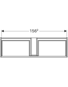 Spintelė praustuvui Geberit Xeno2, smėlio pilka, su 2 stalčiais