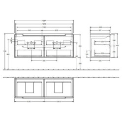 Spintelė praustuvui Villeroy&Boch Subway 2.0, blizgi balta