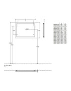 Veidrodis Villeroy&Boch Finion, 1600x750 mm, su apšvietimu
