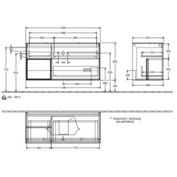Spintelė praustuvui Villeroy&Boch Finion, šviesi pilka