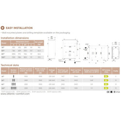 Elektrinis vandens šildytuvas Atlantic VERTIGO SILVER WiFi 80